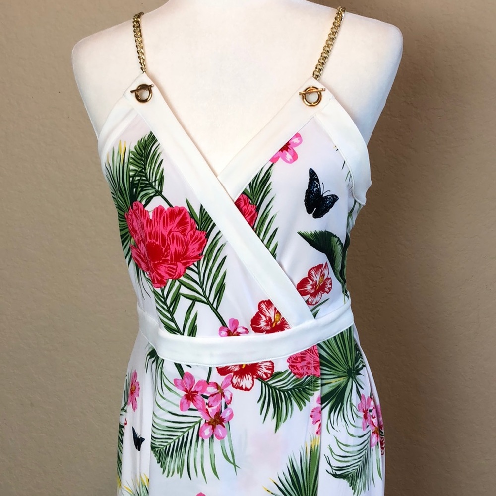 Thalia Sodi Flounce-Hem Maxi Dress size small
